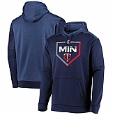 Men's Minnesota Twins Majestic 2019 Postseason Dugout Authentic Pullover Hoodie Navy,baseball caps,new era cap wholesale,wholesale hats